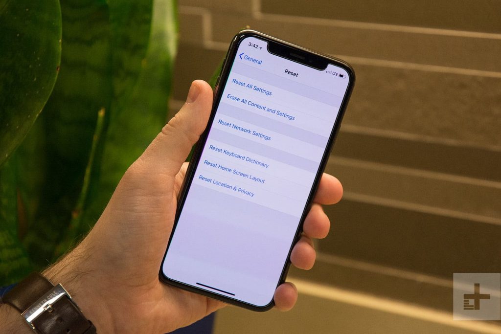 reset iphone